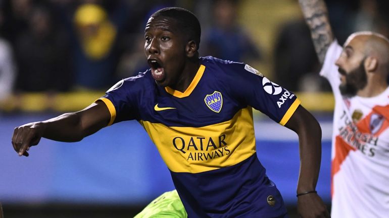 Jan Hurtado con la camiseta de Boca Jan Hurtado con la camiseta de Boca