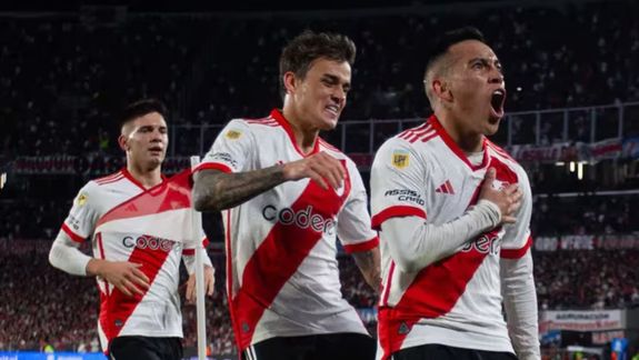 El grito de gol de Esequiel Barco contra los hinchas de River que llamó la atención en el Monumental