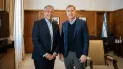 Un nuevo encuentro entre Rolando Figueroa y Diego Santilli por obras para la provinciaFigueroa, junto al ministro del Interior.