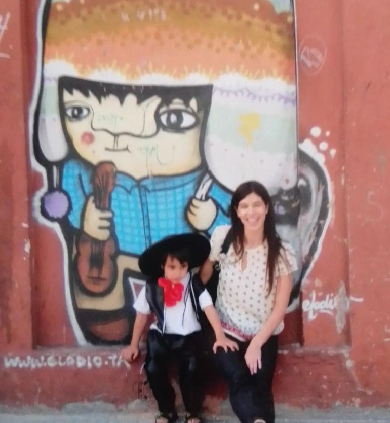 Una de las fotos de Valentina Bassi con Lisandro