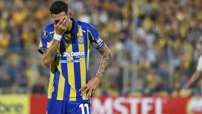Ángel Di María no pudo convertir por Copa Libertadores.