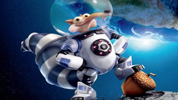 Scrat llega al espacio persiguiendo su preciada avellana en La era de hielo 5.