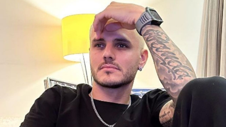 Mauro Icardi mostró el proceso para borrar su tatuaje de Wanda Nara