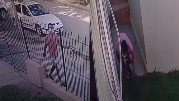 Robó una bicicleta y quedó registrado por las cámaras de seguridad