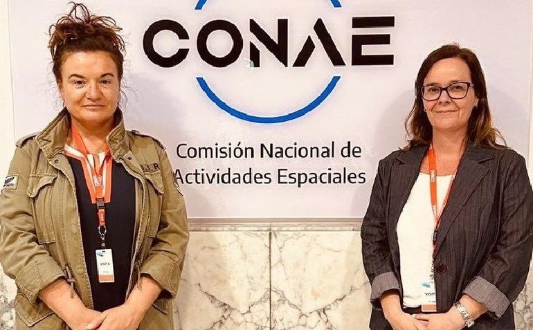 La fiscal Florencia Gómez y la especialista en teledocumentación de la CONAE, Mariana Horlent, cuando aportaron los análisis de las fotos satelitales de Punta Tombo. La fiscal Florencia Gómez y la especialista en teledocumentación de la CONAE, Mariana Horlent, cuando aportaron los análisis de las fotos satelitales de Punta Tombo. 