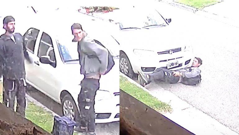 Santa Genoveva: ladrones fingieron hacer ejercicios para robar una batería