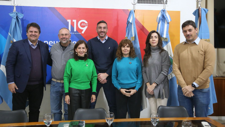 Mariano Gaido tienta inversores para el Polo Tecnológico de Neuquén / Foto Prensa Municipio