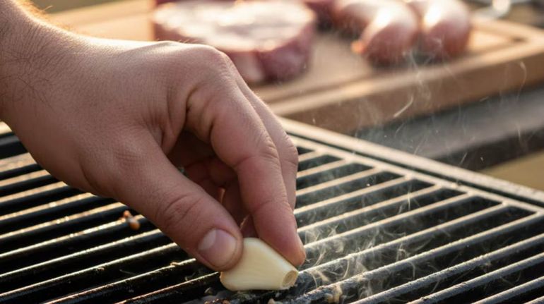 Enterate la razón por la que muchos parrilleros frotan en ajo en los hierros antes de hacer el asado.