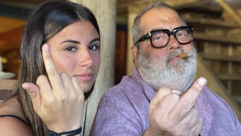 Jorge Lanata y su hija Jorge Lanata y su hija