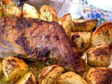 Carne al horno con papas, un clásico de la mesa de los argentinos.