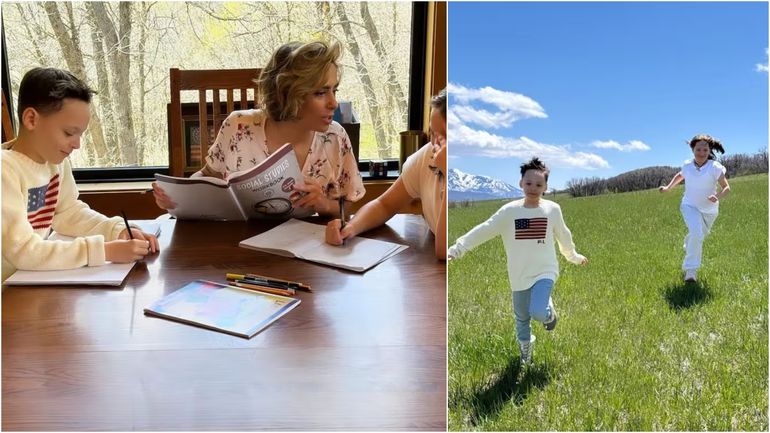 Victoria Vanucci y sus hijos Victoria Vanucci y sus hijos