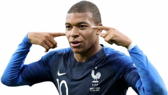 Mbappé, un rayo en ataque.
