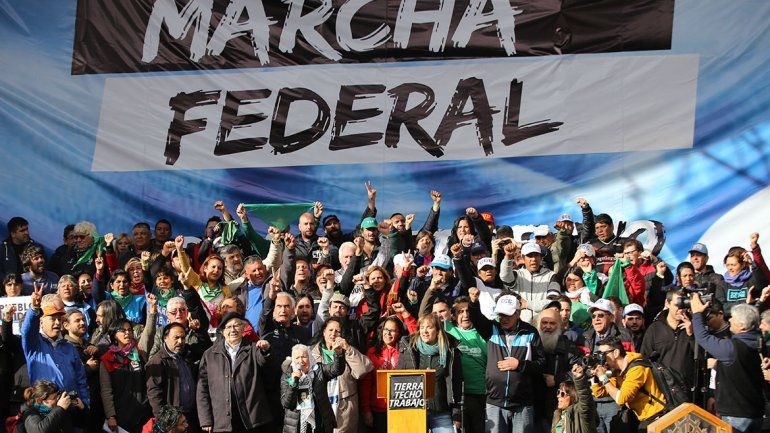 La Marcha Federal le exigió a la CGT un paro general
