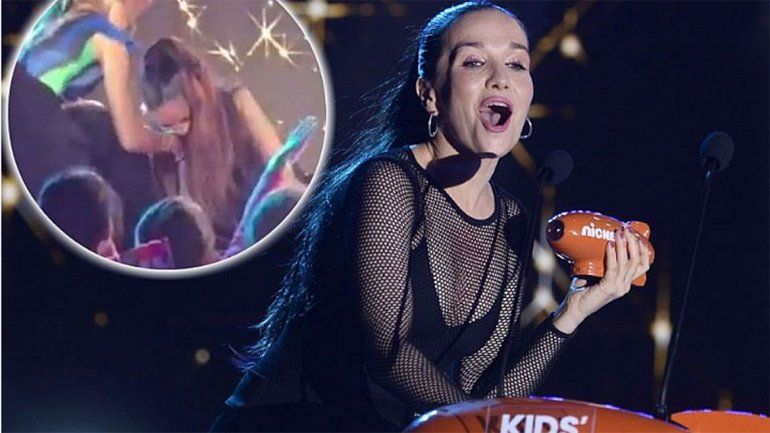 Así fue la terrible caída de Natalia Oreiro en una entrega de premios