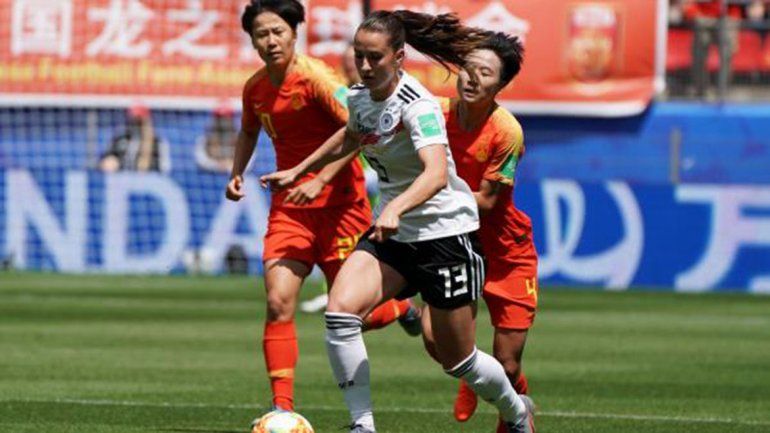 Alemania debutó en el Mundial de fútbol femenino y ganó 1-0 ante China