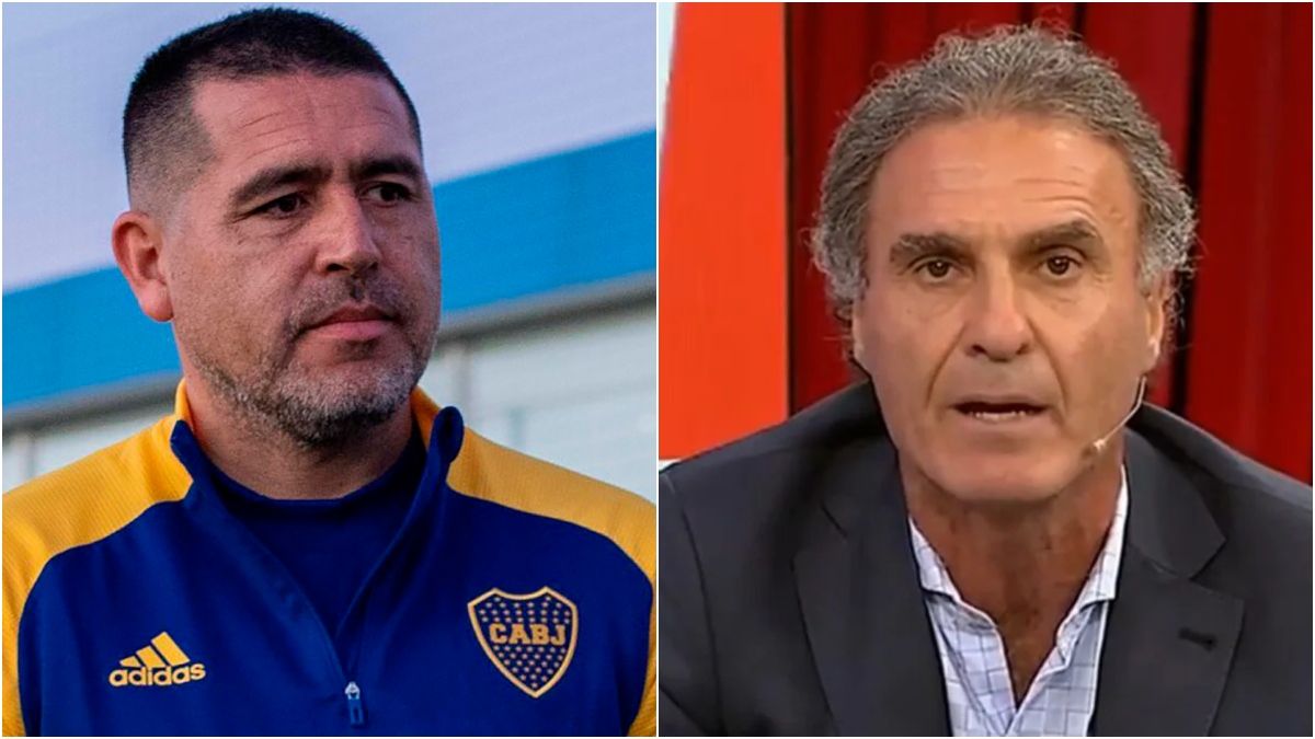 Video viral: cómo fue el cara a cara de Riquelme y Ruggeri en el sorteo de las Copas
