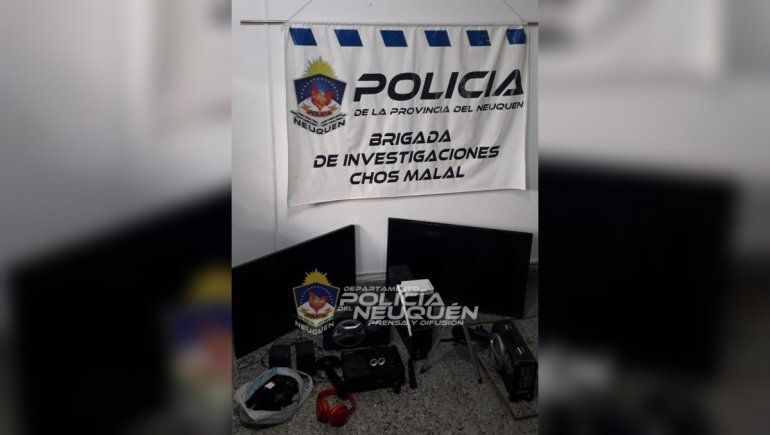 Recuperaron tecnología robada del Jardín 48 de Chos Malal