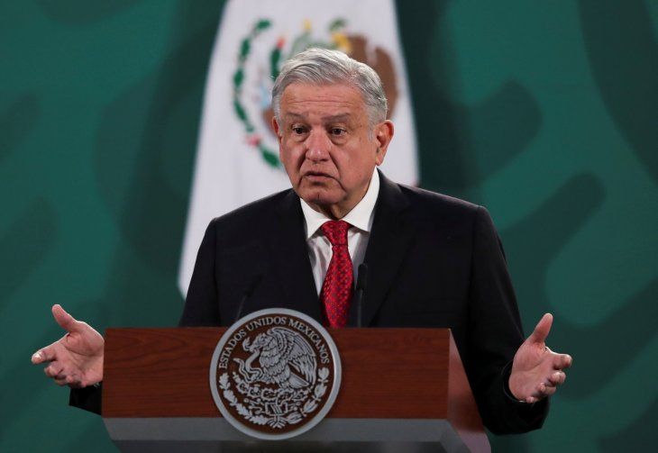 Imagen de archivo. El presidente de México, Andrés Manuel López Obrador, gesticula durante una rueda de prensa en el Palacio Nacional, en Ciudad de México, México. 23 de febrero de 2021. REUTERS /