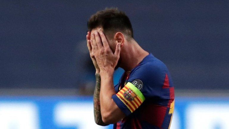 La foto de Messi abatido en el vestuario que se hizo viral