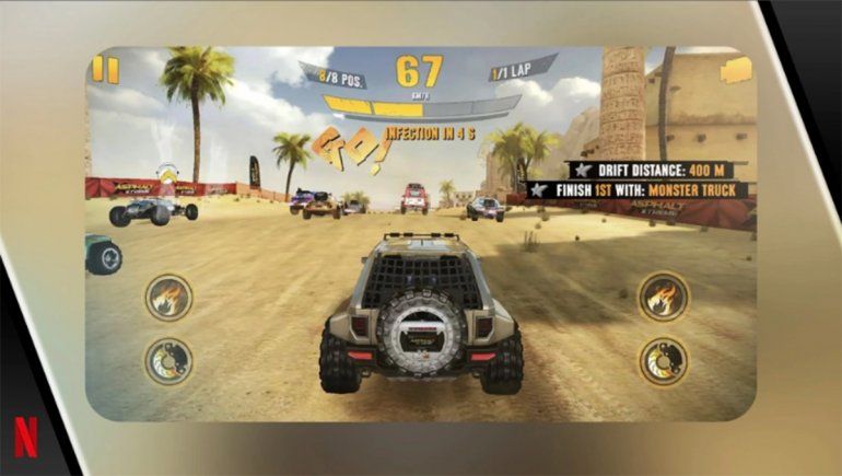 Gaming: Netflix agrega dos títulos más, incluyendo el Asphalt Xtreme