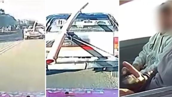 Lo detuvieron por realizar maniobras peligrosas en la ruta, pero tenía todas las infracciones