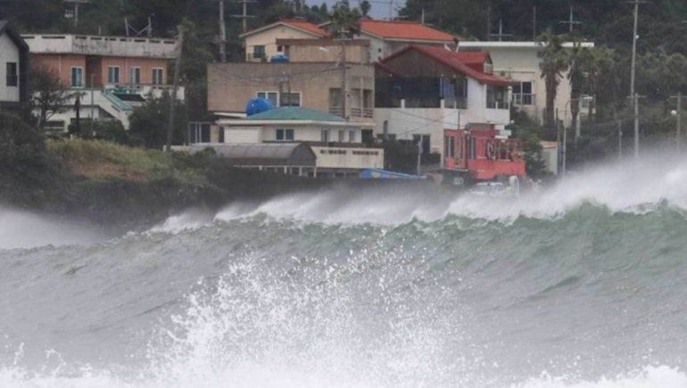 El tifón Haishen arrasó Japón y llegó a Corea del Sur