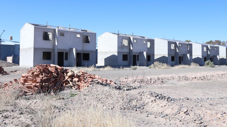 Los dúplex que aún no se terminan de la Cooperativa 127 Hectáreas.