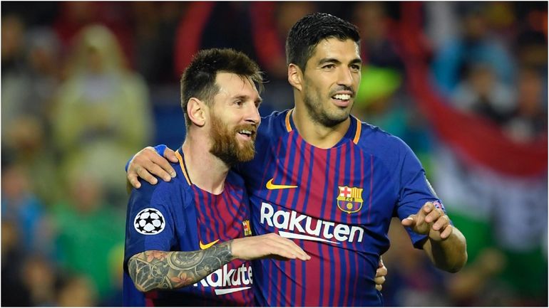 Lionel Messi y Luís Suárez en su época en el Barcelona, se reencontrarán en Miami Lionel Messi y Luís Suárez en su época en el Barcelona, se reencontrarán en Miami