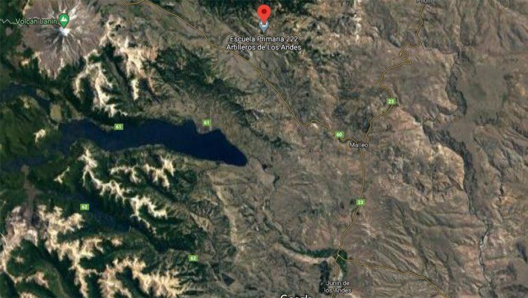 El paraje Chiquilihuín está a 52 kilómetros de la localidad de Junín de los Andes