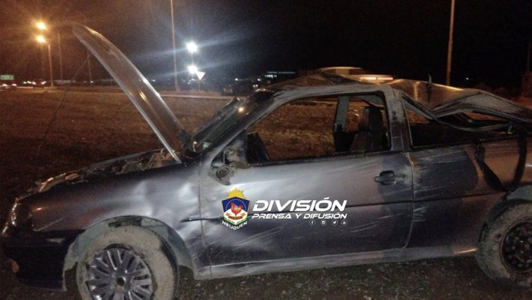 Una mujer resultó herida tras un vuelco en Autovía Norte