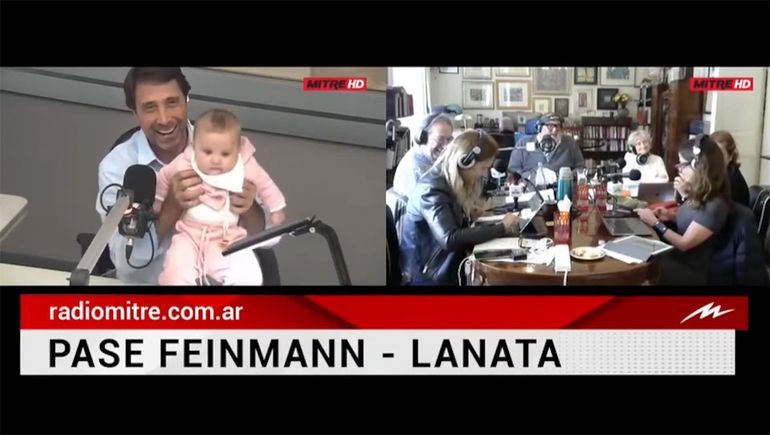 Feinmann presentó a su hija y Lanata lo gastó: Mirá si sale con L Gante