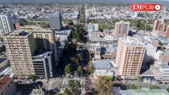 Desde el aire: así se vio el acampe con el drone de LM Neuquén