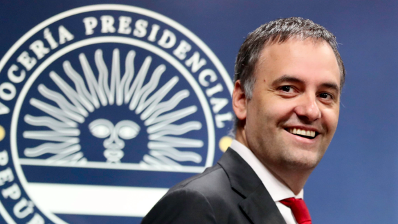 Vocero presidencial, Manuel Adorni.