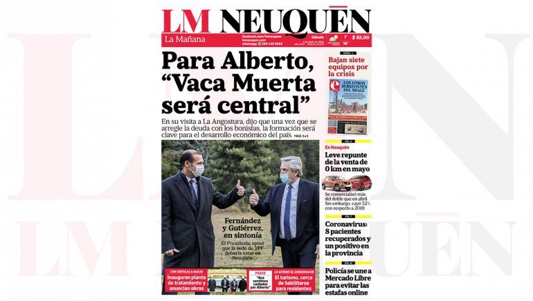 Repasá la edición impresa de este sábado