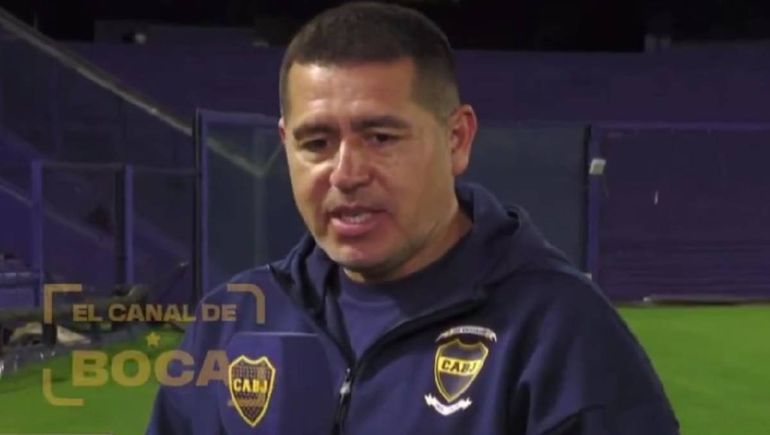 Reapareció Riquelme: apoyo a Cavani, palito por las obras en La Bombonera y respaldo al presente del equipo