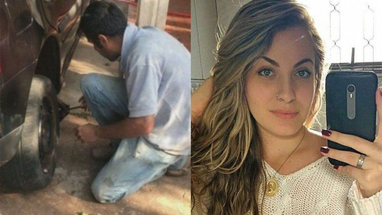 Le pinchó una rueda del auto, la ayudó y la asesinó