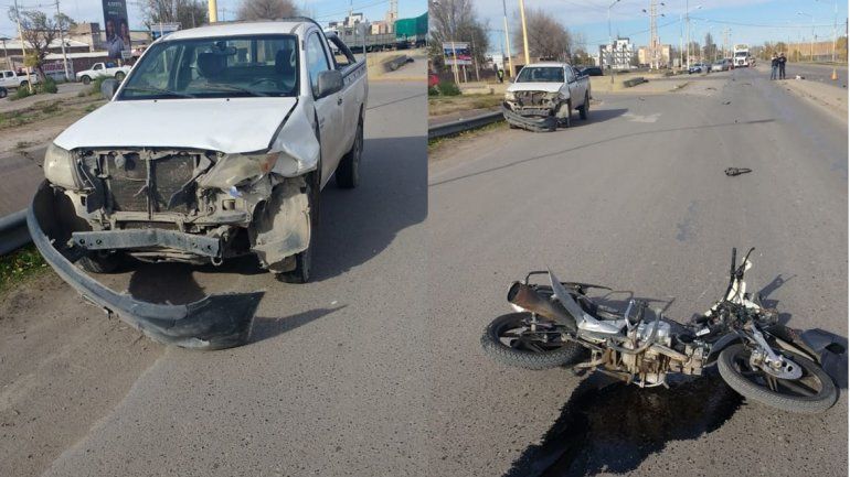 Ruta 151: un motociclista murió tras impactar contra una camioneta