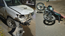 una hilux choco a una pareja que iba en una moto en rincon de los sauces: que se sabe una hilux choco a una pareja que iba en una moto en rincon de los sauces: que se sabe
