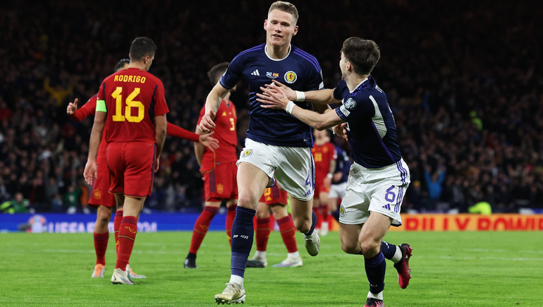 Escocia provocó una derrota histórica de España