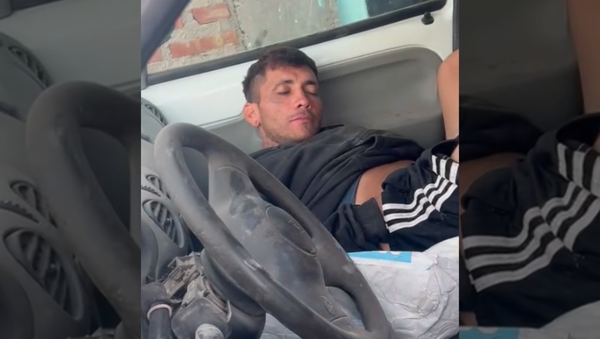 En otro hecho de inseguridad, un hombre rompió el vidrio de una camioneta y se durmió adentro.