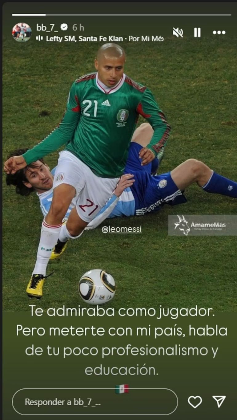 La dedicatoria de Adolfo Bofo Bautista contra Lionel Messi La dedicatoria de Adolfo Bofo Bautista contra Lionel Messi