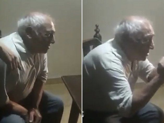 El emotivo video del abuelo emocionado por su nieto abogado