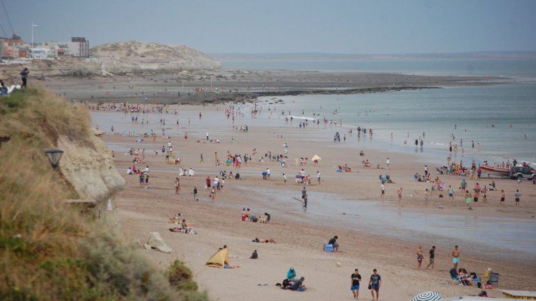 Mirá en vivo cómo está la playa en Las Grutas
