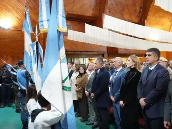 Figueroa encabezó el acto por el aniversario de Caviahue-Copahue.&nbsp;