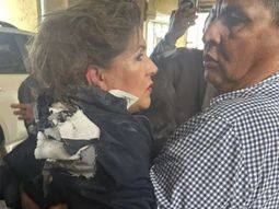 Arrojaron un explosivo en el Congreso y estalló a centímetros de la cabeza de una diputada opositora Arrojaron un explosivo en el Congreso y estalló a centímetros de la cabeza de una diputada opositora