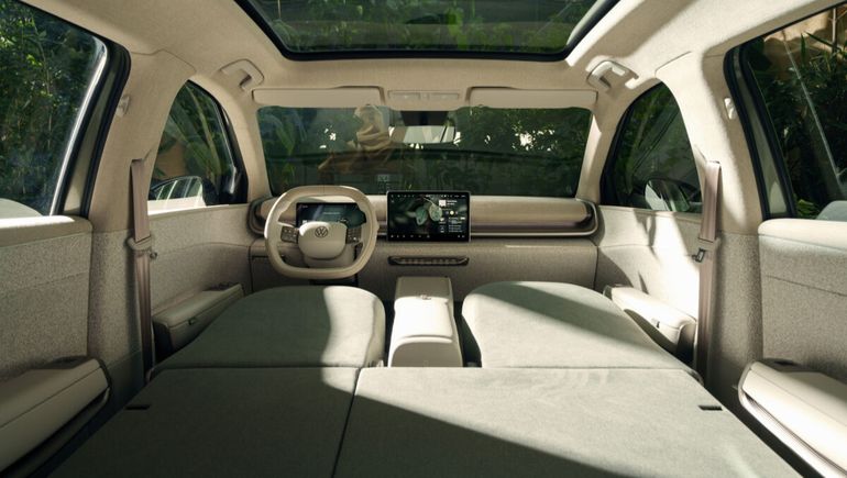 La amplitud del habitáculo del Volkswagen ID.Cross. Foto: Volkswagen. La amplitud del habitáculo del Volkswagen ID.Cross. Foto: Volkswagen.