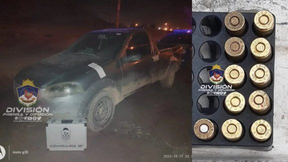 Atraparon a una pareja que manejaba armada en una camioneta robada