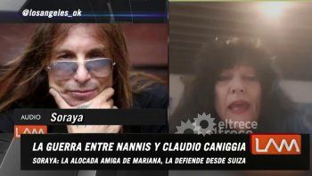 Amiga de Nannis le contestó a Caniggia y se enojó con LAM