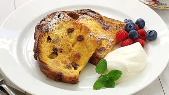 Tostadas francesas con pannettone o pan dulce. Tostadas francesas con pannettone o pan dulce.
