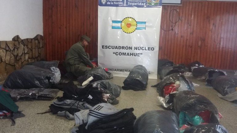 Secuestraron ropa trucha valuada en 2 millones de pesos